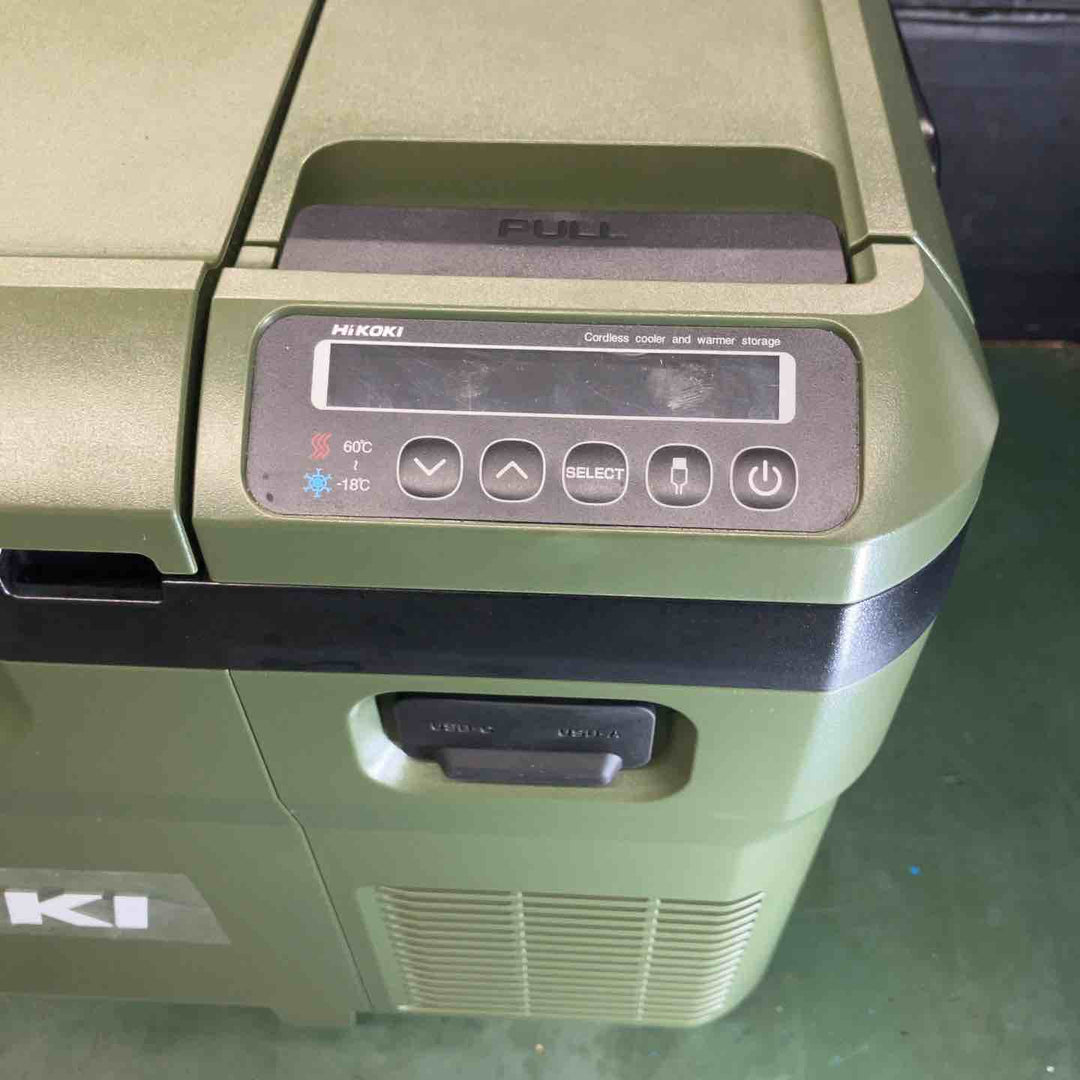 ◇ハイコーキ(HIKOKI ※旧:日立工機) コードレス冷温庫 UL18DD フォレストグリーン 本体のみ【戸田店】