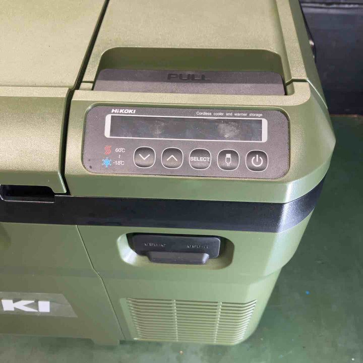 ◇ハイコーキ(HIKOKI ※旧:日立工機) コードレス冷温庫 UL18DD フォレストグリーン 本体のみ【戸田店】