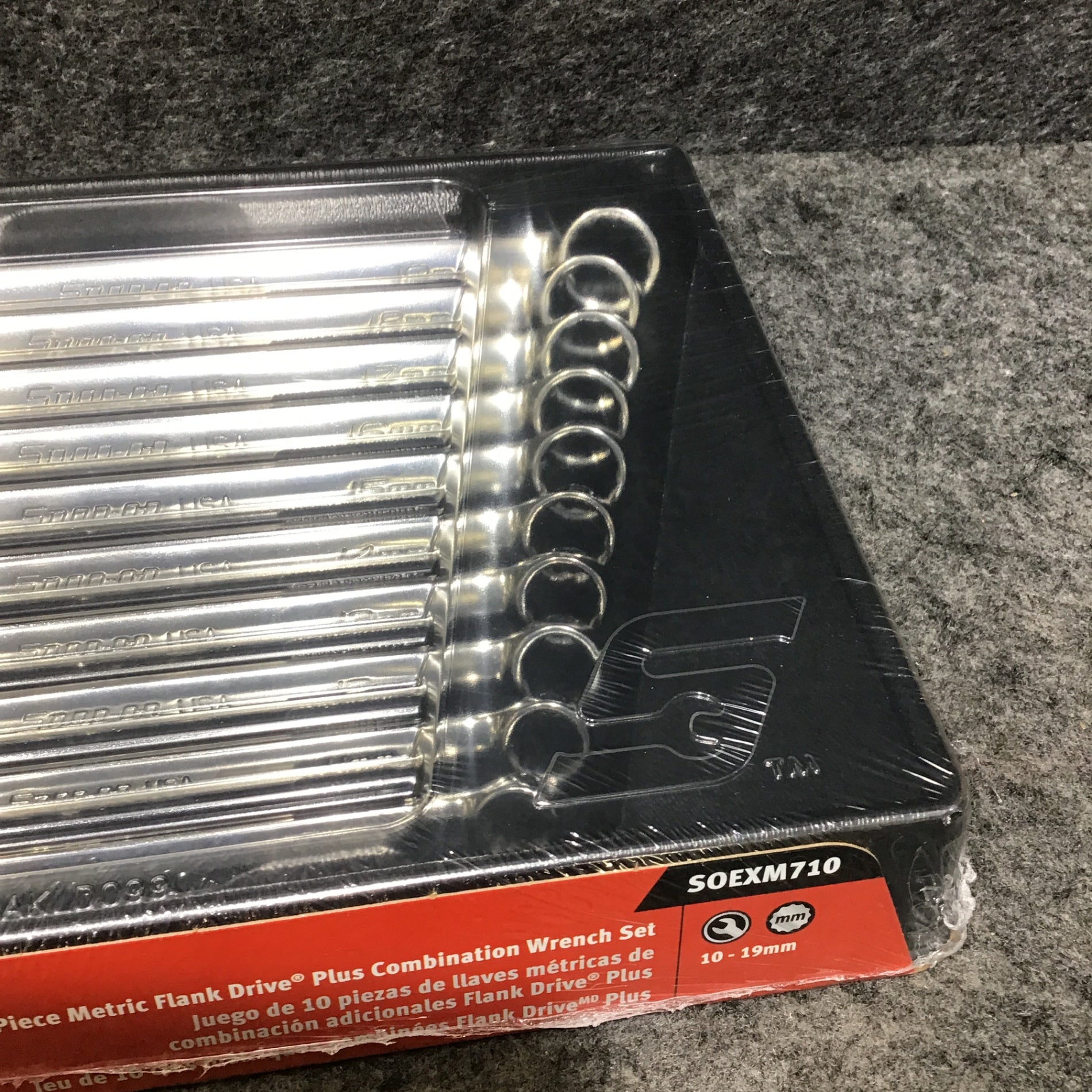 ▽Snap-On コンビネーションレンチセット 10-19mm SOEXM710 未 ▽Snap-On コンビネーションレンチセット 10-19mm SOEXM710 未