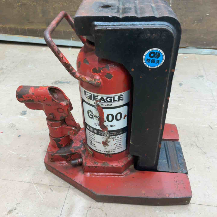 ◇イーグル レバー回転・安全弁付爪つきジャッキ 爪能力5ｔ G100【草加店】