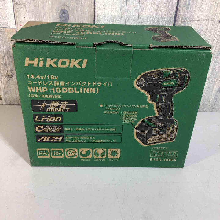 ☆ハイコーキ(HIKOKI ※旧:日立工機) コードレスソフトインパクトドライバー WHP18DBL(NN)【戸田店】