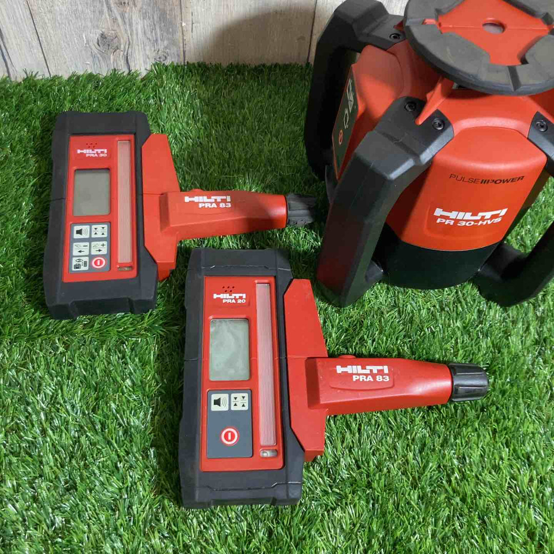 ◇ヒルティ(HILTI) 回転レーザー PR30-HVS 簡易動作確認済み・未校正 受光器2個付属【戸田店】