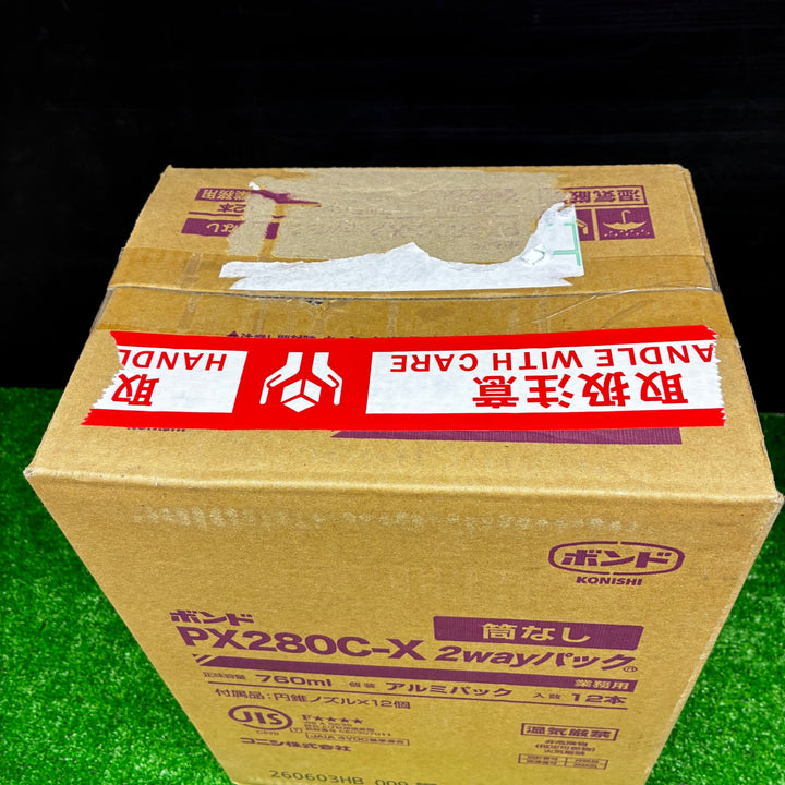 【未使用】コニシ 木質床材接着剤2wayパック 1個(760mL×12個) PX280C-X【電材館越谷店】