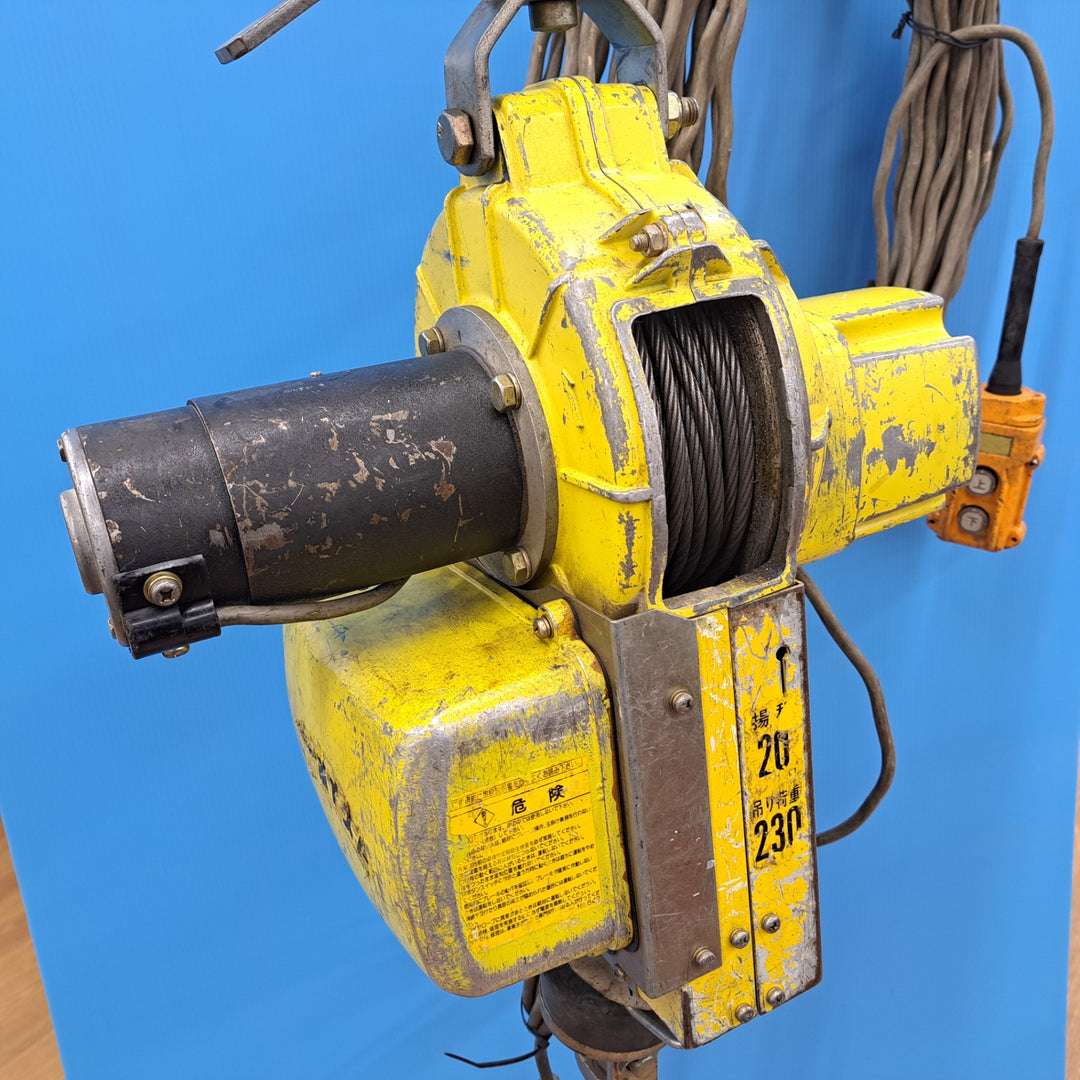 ◇トーヨーコーケン(TKK) 電動ウインチ(ワイヤー) ベビーホイスト BH-820 230kg 20m【岩槻店】