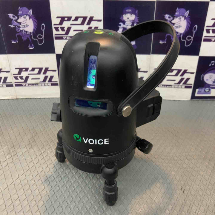 【中古品】VOICE レーザー墨出し器 5ライン(矩十字・横) グリーンレーザー Model-G5【所沢店】