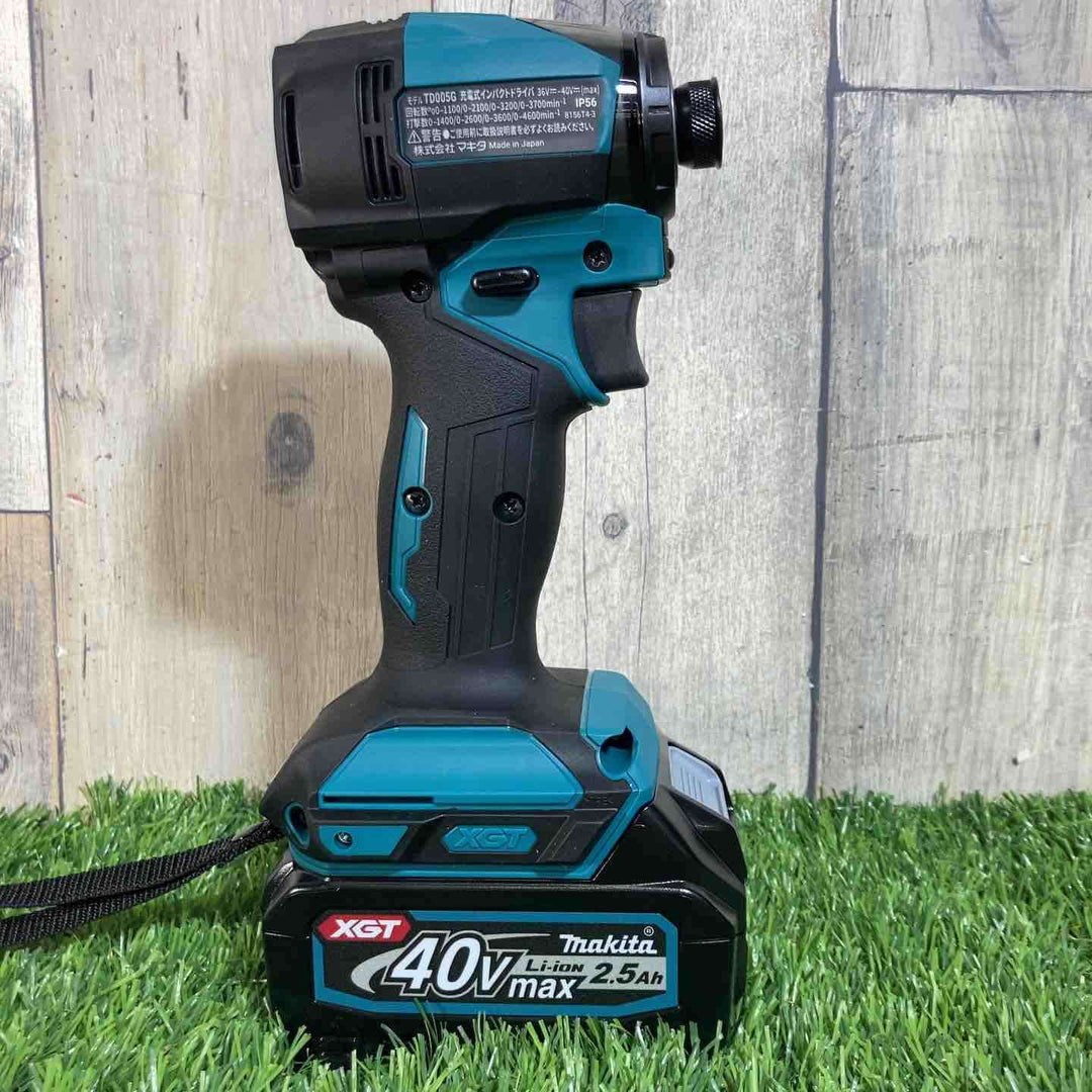 ★マキタ(makita) 40Vmaxコードレスインパクトドライバー TD005GRDX  純正バッテリー2個付【戸田店】