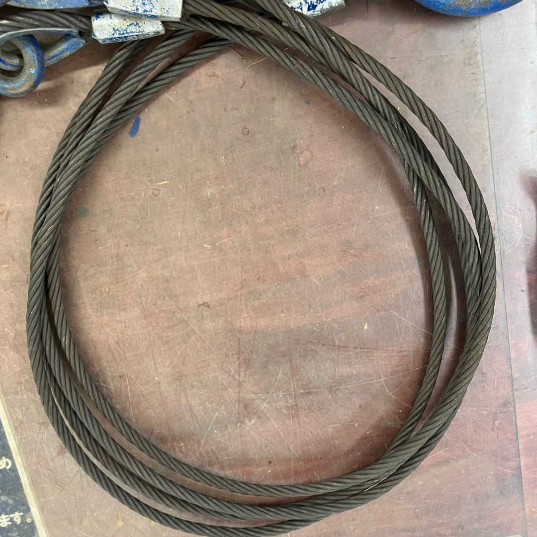 ◇タイヨー 4点吊りワイヤー 1t ワイヤースリング 玉掛け 全長約1400mm【柏店】