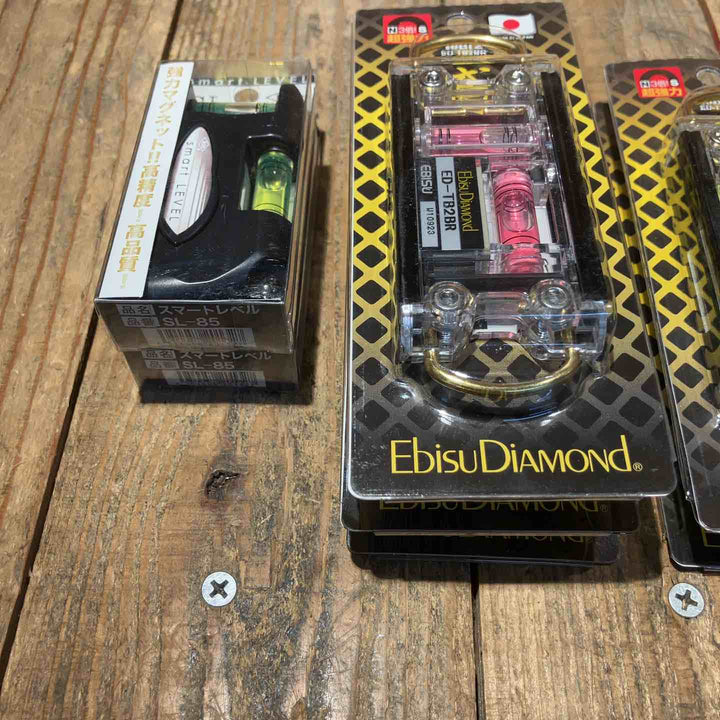 【未使用品】水平器 磁石モデル マグネット付き 30個まとめ売り エビスダイヤモンド KOD シンワ等【所沢店】