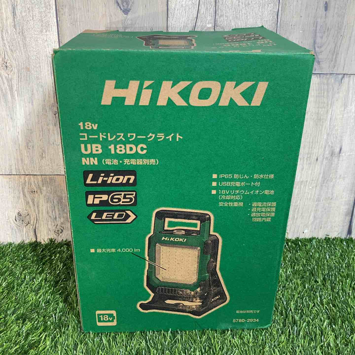 ☆ハイコーキ(HIKOKI ※旧:日立工機)18V コードレス LED ワークライト  UB18DC(NN) 本体のみ【戸田店】
