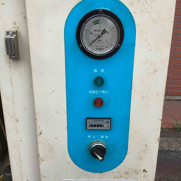 【店頭受取り限定】◇東芝 TOSCON コンプレッサー KA105-15T4 容量39L 三相200V 50Hz【越谷店】