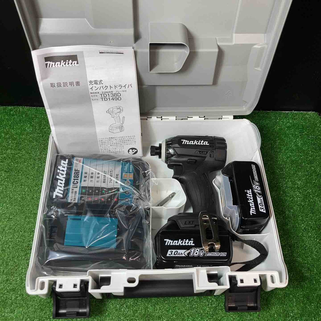 【未使用品(店頭展示品)】★マキタ(makita) コードレスインパクトドライバー TD149DRFXB【岩槻店】