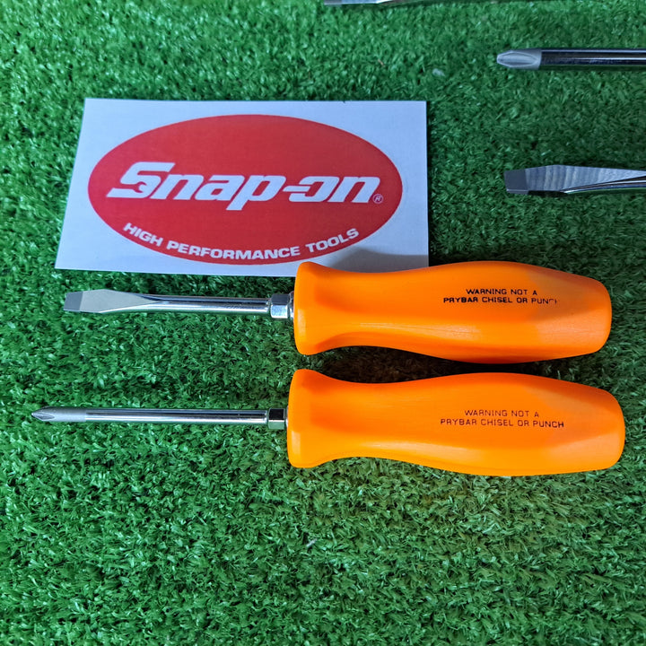 【美品】◇スナップオン(Snap-on) スクリュードライバーセット SDDX70AO 7ピース オレンジ 旧グリップ【岩槻店】