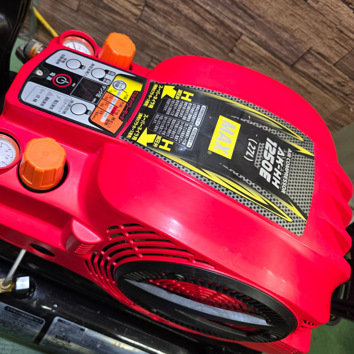 【中古品・急速充填運転時充填時間：約12分30秒】マックス(MAX) エアコンプレッサー AK-HH1250E(27L) レッド 【桶川店】