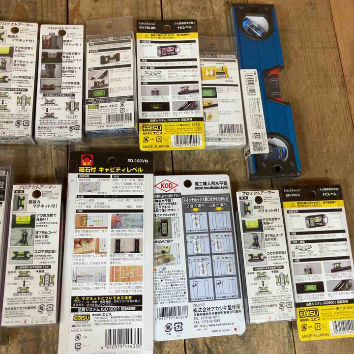 【未使用品】水平器 磁石モデル マグネット付き 20個セット まとめ売り エビスダイヤモンド KOD シンワ等【所沢店】