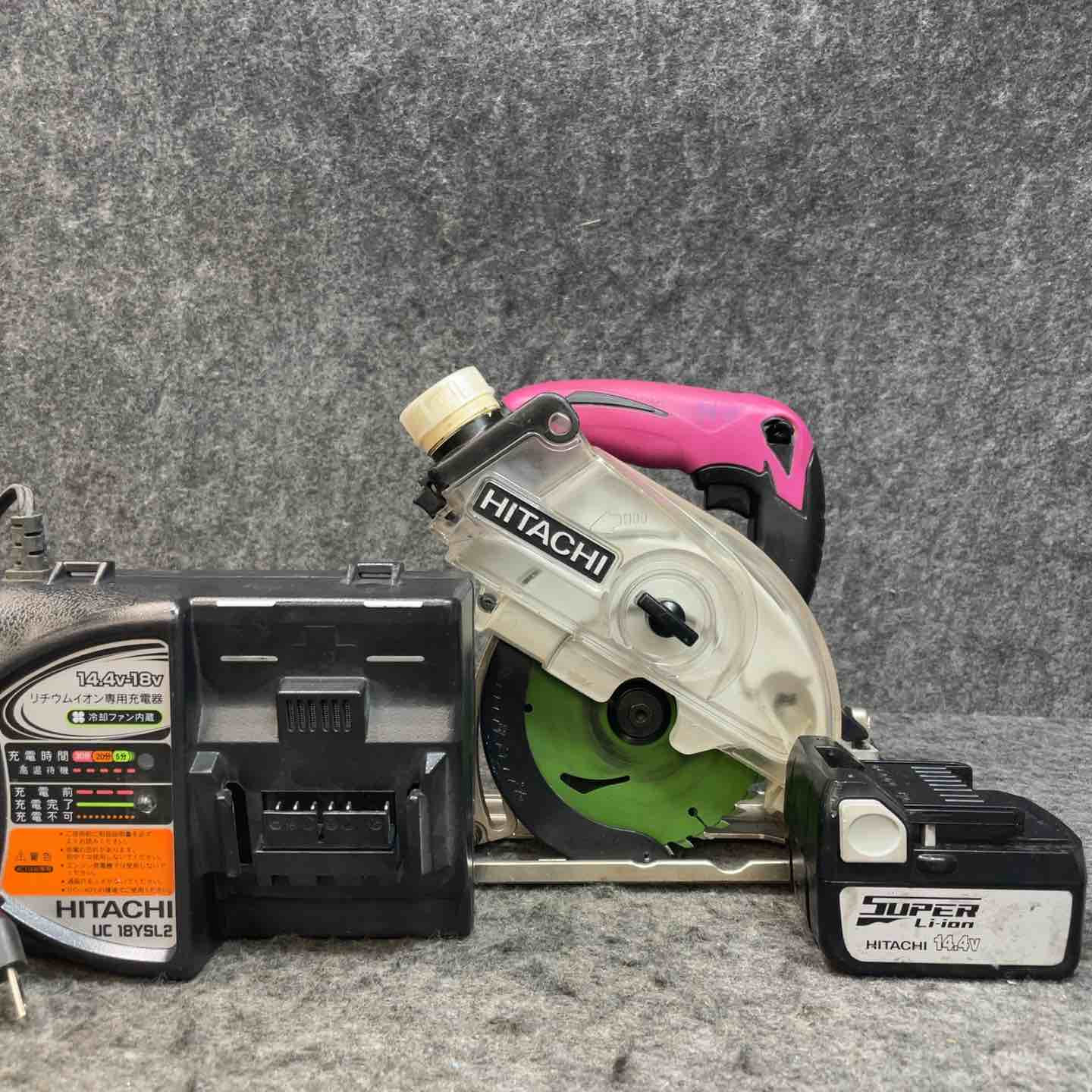 日立　コードレス集じん丸のこ　C14DYSL2(NN)【中古品】 ハイコーキ(※旧:日立工機) コードレス集じん丸のこ C14DYSL2(LSCK)(R