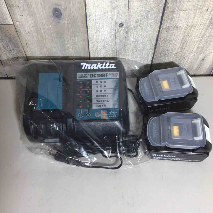 【未使用品】★セット品★ マキタ makita 急速充電器 DC18RF 充電器 リチウムイオンバッテリー 18V/6.0Ah BL1860B 2個 バッテリー 18V 純正 純正品 【戸田店】
