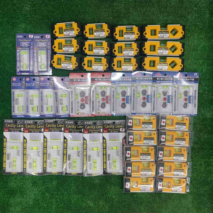 18go【未開封/送料無料】水平器 磁石モデル マグネット付き 40個まとめ売り エビスダイヤモンド KOD シンワ等【川越店】