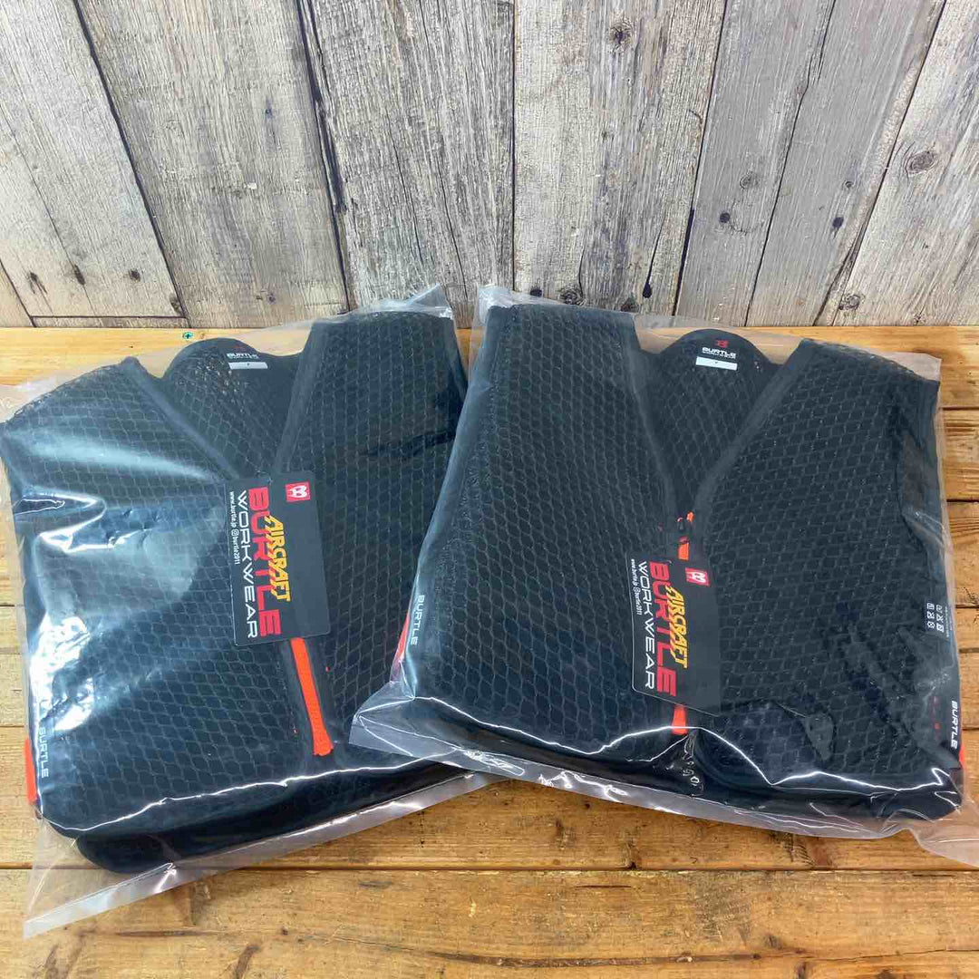 【未使用品(店頭展示品)】BURTLE(バートル) スペーサーベスト AC410 35.ブラック フリーサイズ 2個セット【東大和店】