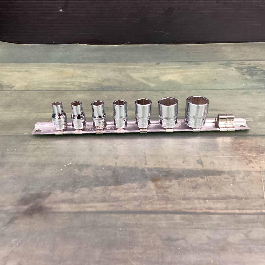 【中古品】 スナップオン(Snap-on) 1/4 シャローソケット TMM5.5・6・7・8・10・12・14 7点セット ブランド 【代引きOK】