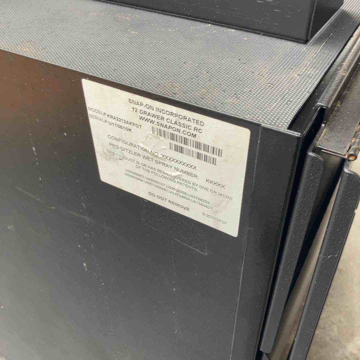 【中古品・店頭受取り限定】 スナップオン/Snap-on ・7段ロールキャブ/ブラック KRA2212AKPOT 【桶川店】