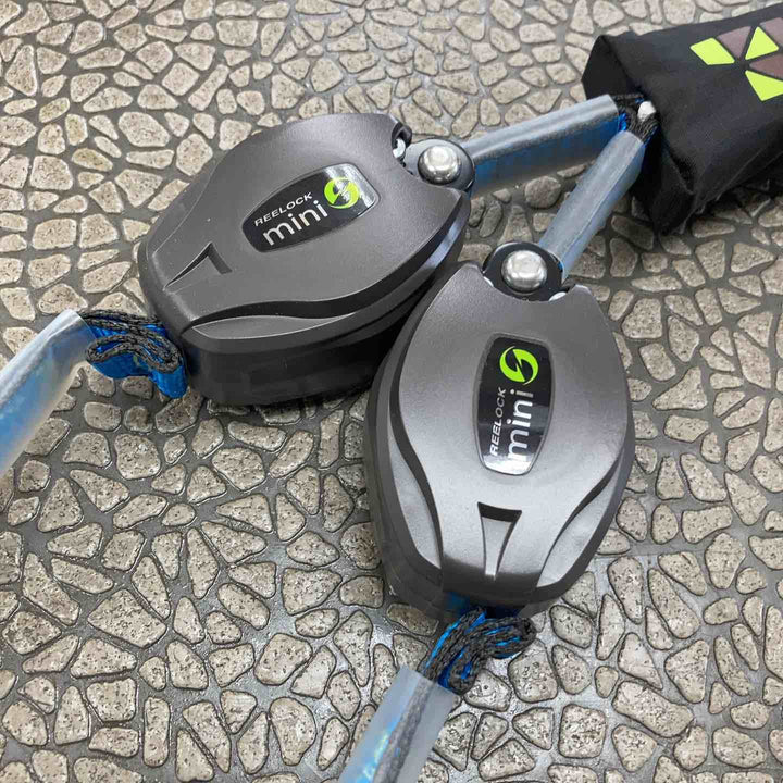 ◇タイタン(TITAN) REELOCKmini(リーロックミニ)ロック装置付き巻取器タイプ1ランヤード HL-HW-130型 ダブル フルハーネス型/胴ベルト型兼用 新規格対応【川崎店】