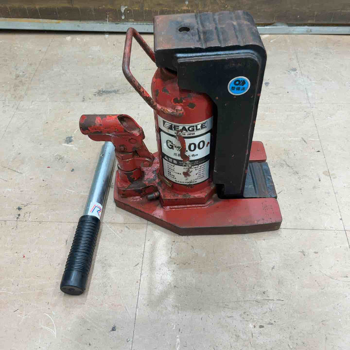 ◇イーグル レバー回転・安全弁付爪つきジャッキ 爪能力5ｔ G100【草加店】