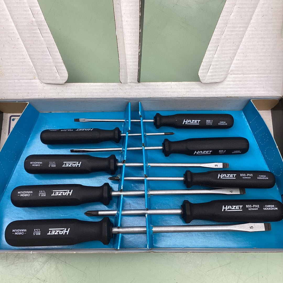 ハゼット(HAZET) プラスドライバー 8本 800/8-1【越谷店】