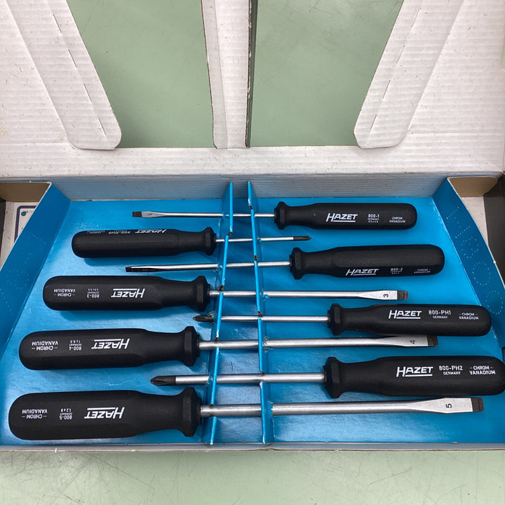 ハゼット(HAZET) プラスドライバー 8本 800/8-1【越谷店】