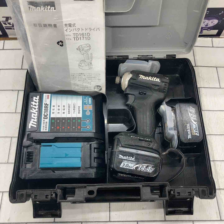 ◇マキタ 充電式インパクトドライバ TD161DRFXB【所沢店】