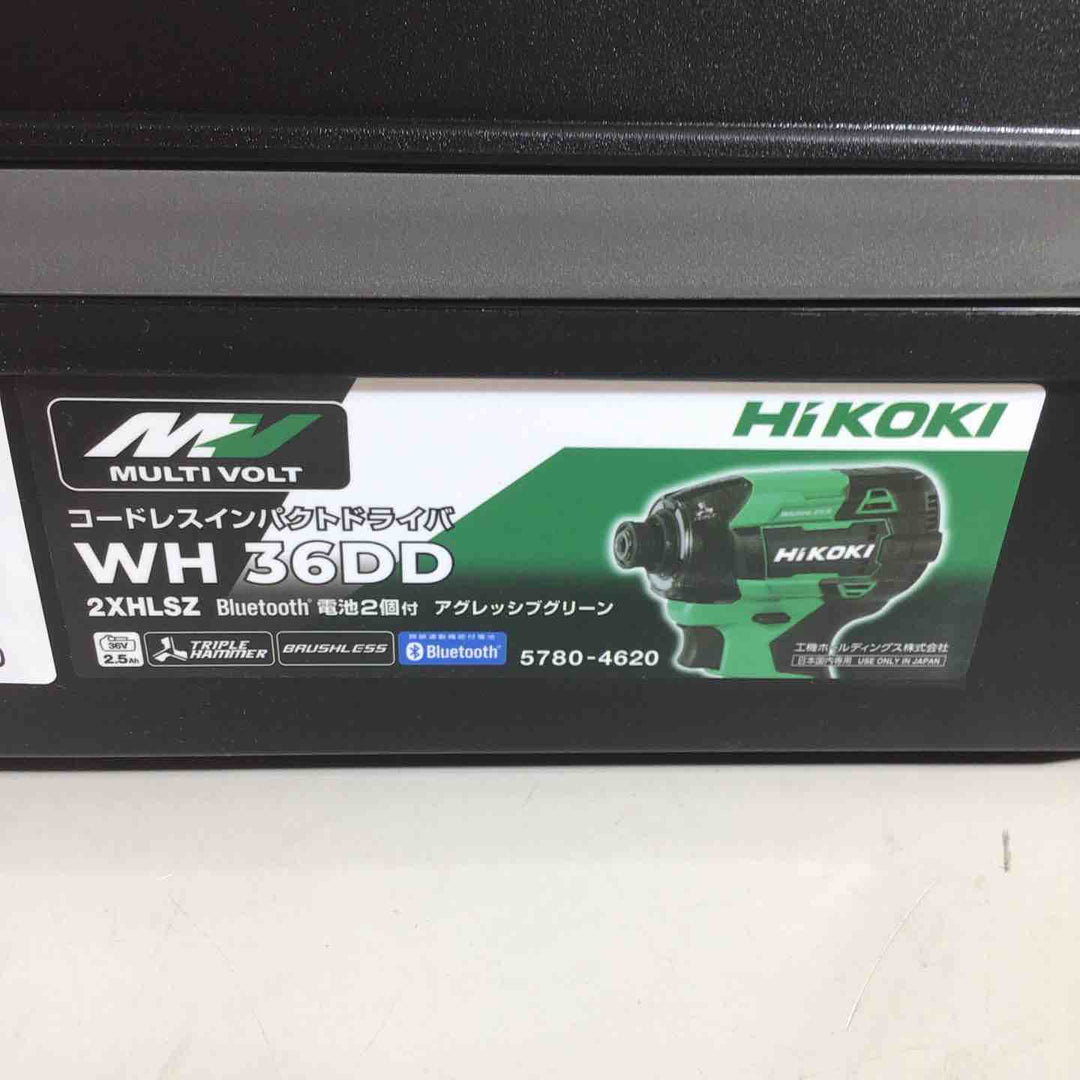 ★ハイコーキ(HIKOKI ※旧:日立工機) コードレスインパクトドライバ アグレッシブグリーン WH36DD(2XHLSZ)【戸田店】