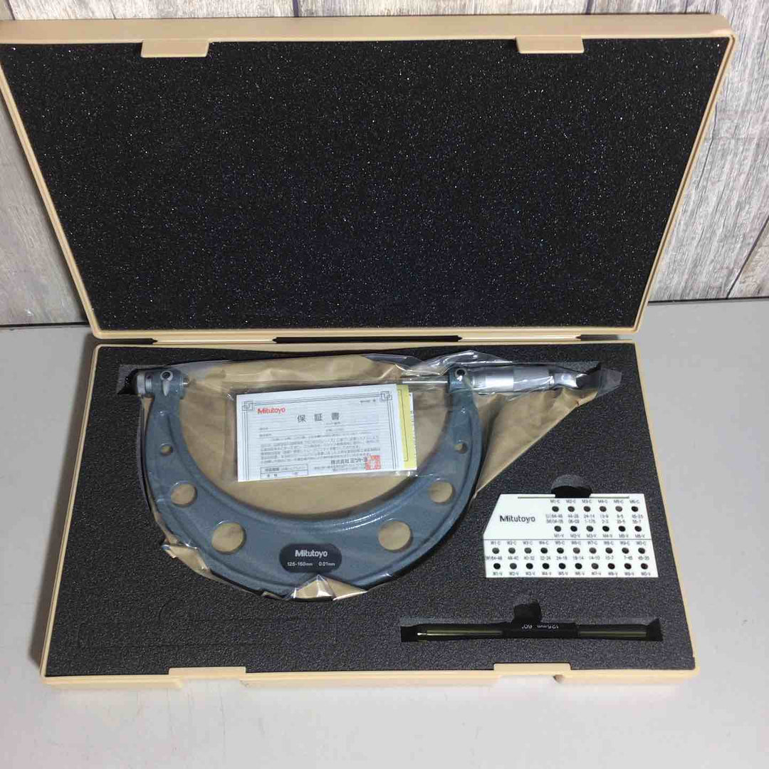 【美品】 ミツトヨ Mitutoyo 替駒式マイクロメーター  TMC-150 126-130 【戸田店】