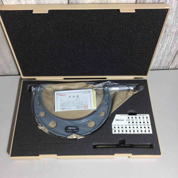 【美品】 ミツトヨ Mitutoyo 替駒式マイクロメーター  TMC-150 126-130 【戸田店】