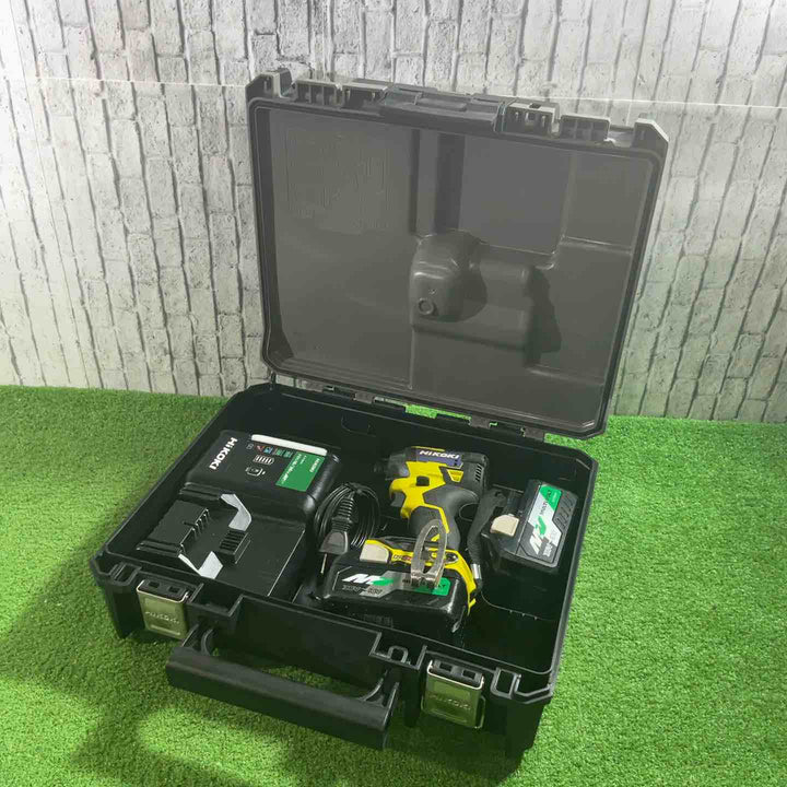 ★ハイコーキ(HIKOKI ※旧:日立工機) コードレスインパクトドライバ スパイダーイエロー WH36DD(2XHYSZ) 36V 動作確認済【川口店】