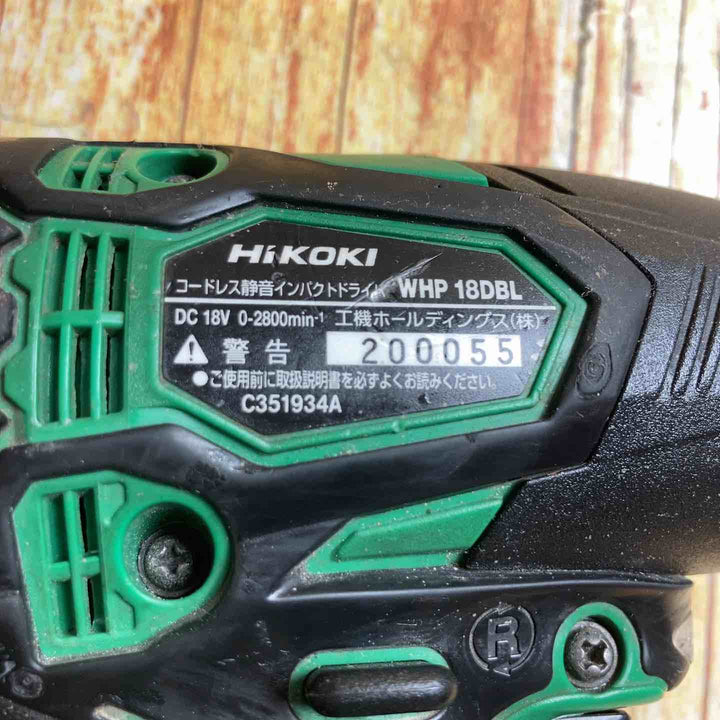 ハイコーキ(HIKOKI ※旧:日立工機) コードレスソフトインパクトドライバー WHP18DBL(NN)【川崎店】