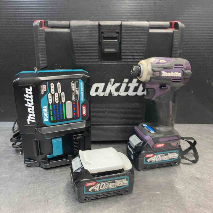 【中古品】 マキタ(makita) 40V コードレスインパクトドライバー TD001GDXAP パープル/紫 フルセット品 【東大和店】