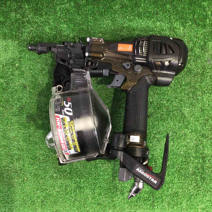 マックス(MAX) 高圧エア釘打ち機 HN-50N4(D)_アンバーオリーブ【町田店】