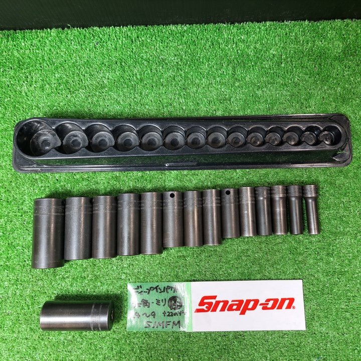 スナップオン/Snap-on 3/8sqディープインパクトソケット 15個セット 214SIMFMYA + SIMFM22【岩槻店】