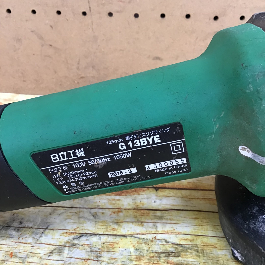 〇日立 ディスクグラインダ G13BYE【川崎店】