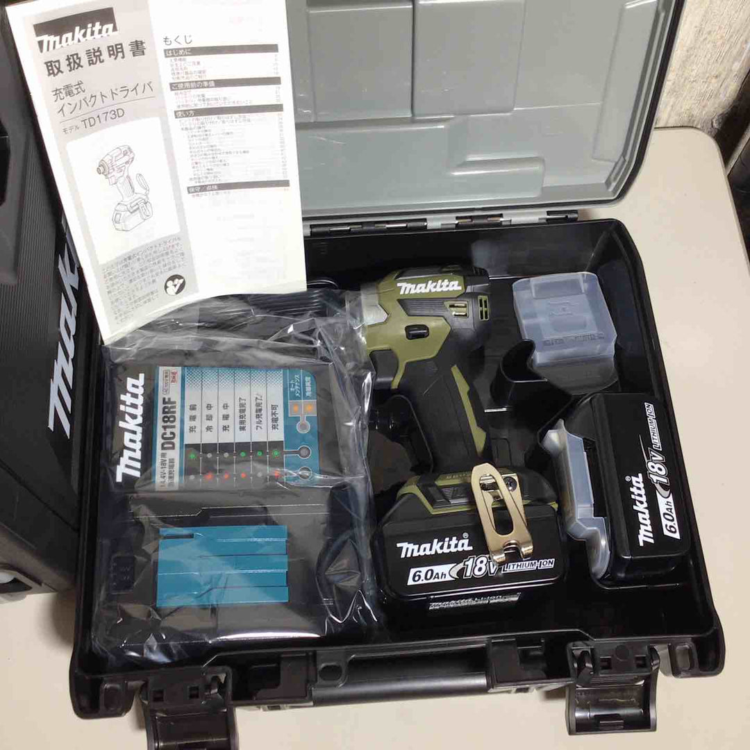 【未使用品】 マキタ makita コードレス インパクトドライバー TD173DRGXO オリーブ 4台セット【戸田店】