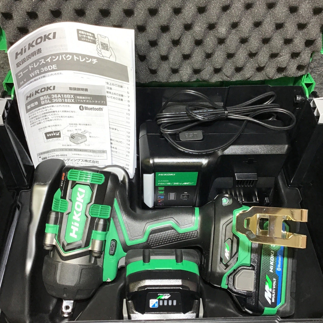 <特価> ★ハイコーキ(HIKOKI ※旧:日立工機) コードレスインパクトレンチ WR36DE(2XPSZ)【鴻巣店】
