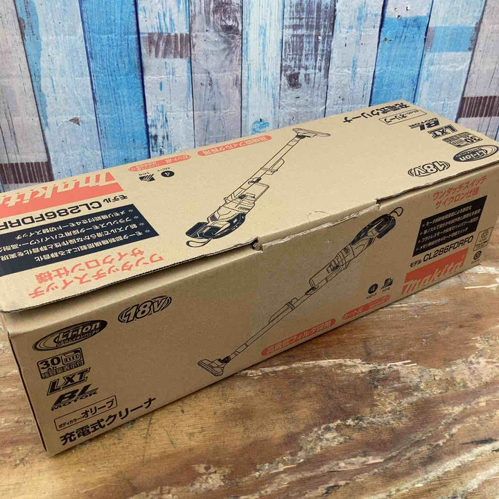 【未使用品】★マキタ(makita) コードレスクリーナー CL286FDRFO 18V サイクロン一体式 ワンタッチスイッチ セット オリーブ色【柏店】