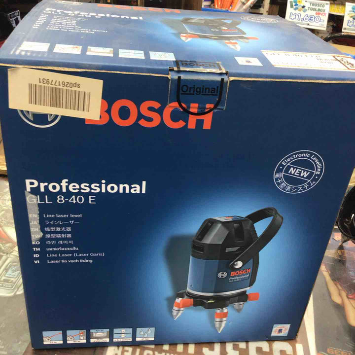 〇ボッシュ(BOSCH) 電子整準方式 ・レーザー墨出し器 GLL8-40E【草加店】
