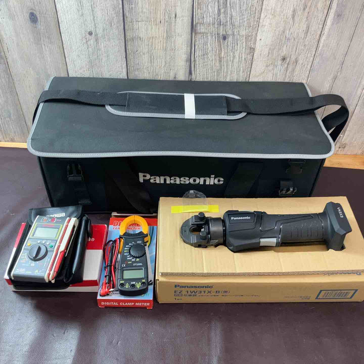 【未使用品(店頭展示品)】 パナソニック(Panasonic) 10.8V コードレス圧着器 EZ1W31X-B バック・テスター 3点付属 【東大和店】