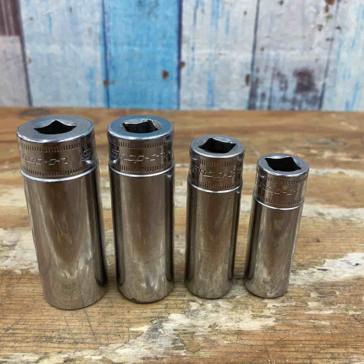 【中古品】▲スナップオン(Snap-on) ディープソケット4点セット 3/8SQ SFM19 SFSM17 SFM14 SFM13【柏店】