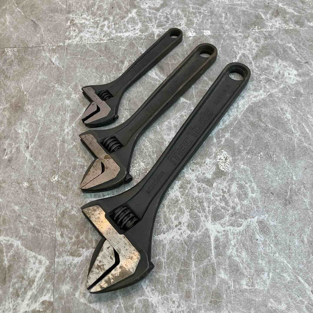 【中古品】マックツール/MACTOOLS モンキーレンチ 3本 AWP10,AWP8,AWP6【八潮店】