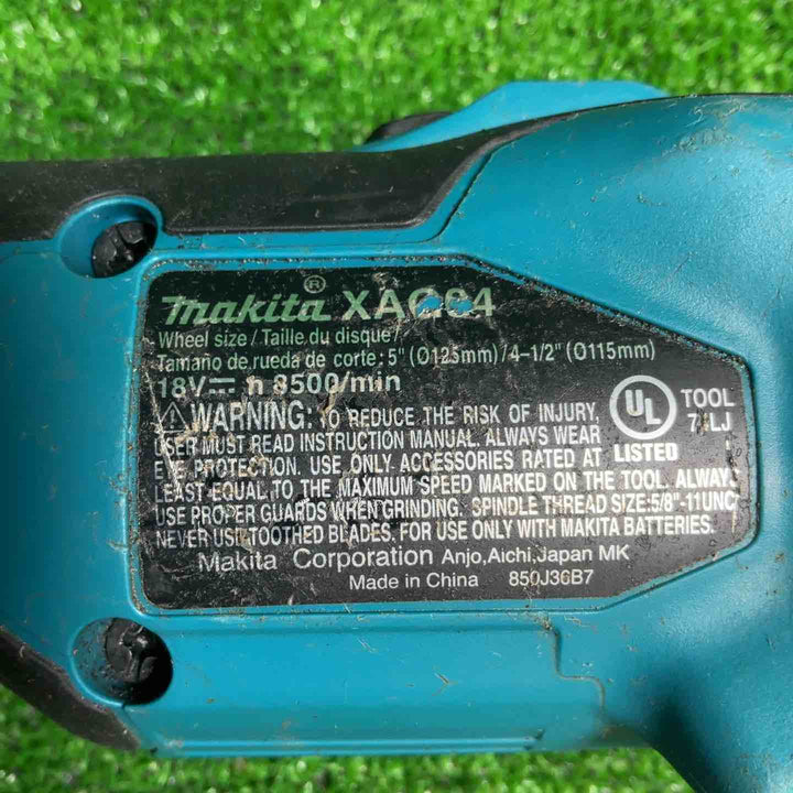 MakitaUSA マキタ 18V 充電式ディスクグラインダー XAG04Z (GA504DZ同等品) 18V【藤沢店】