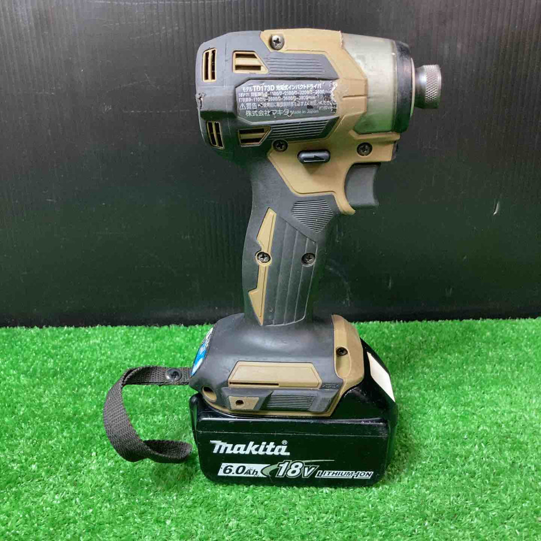 ★マキタ(makita) コードレスインパクトドライバー TD173DZO 18V6.0Ahバッテリー付【岩槻店】