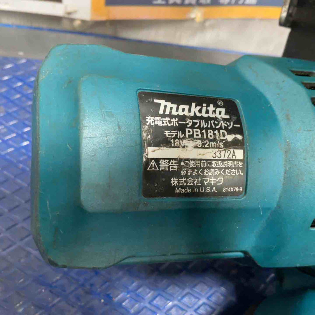 【中古・現状品】★マキタ(makita) コードレスバンドソー PB181DZ 異音あり【草加店】