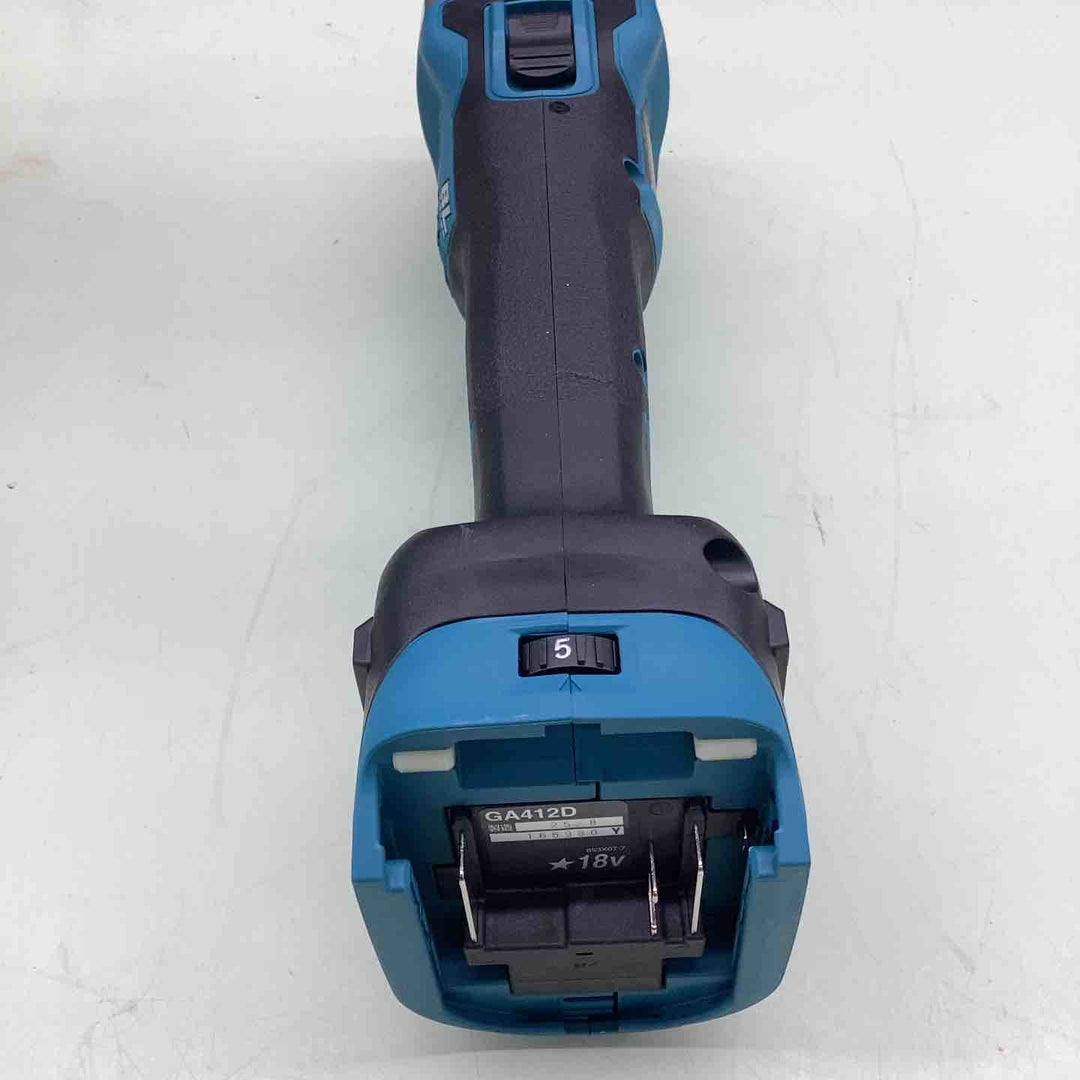 マキタ(makita) 100mmコードレスディスクグラインダ GA412DRGX DIY 鉄筋 アングル材 仕上げ磨き 建築 石材加工 コンクリート ブロック レンガ タイル 研磨 ガラス 断面磨き 加工【越谷店】