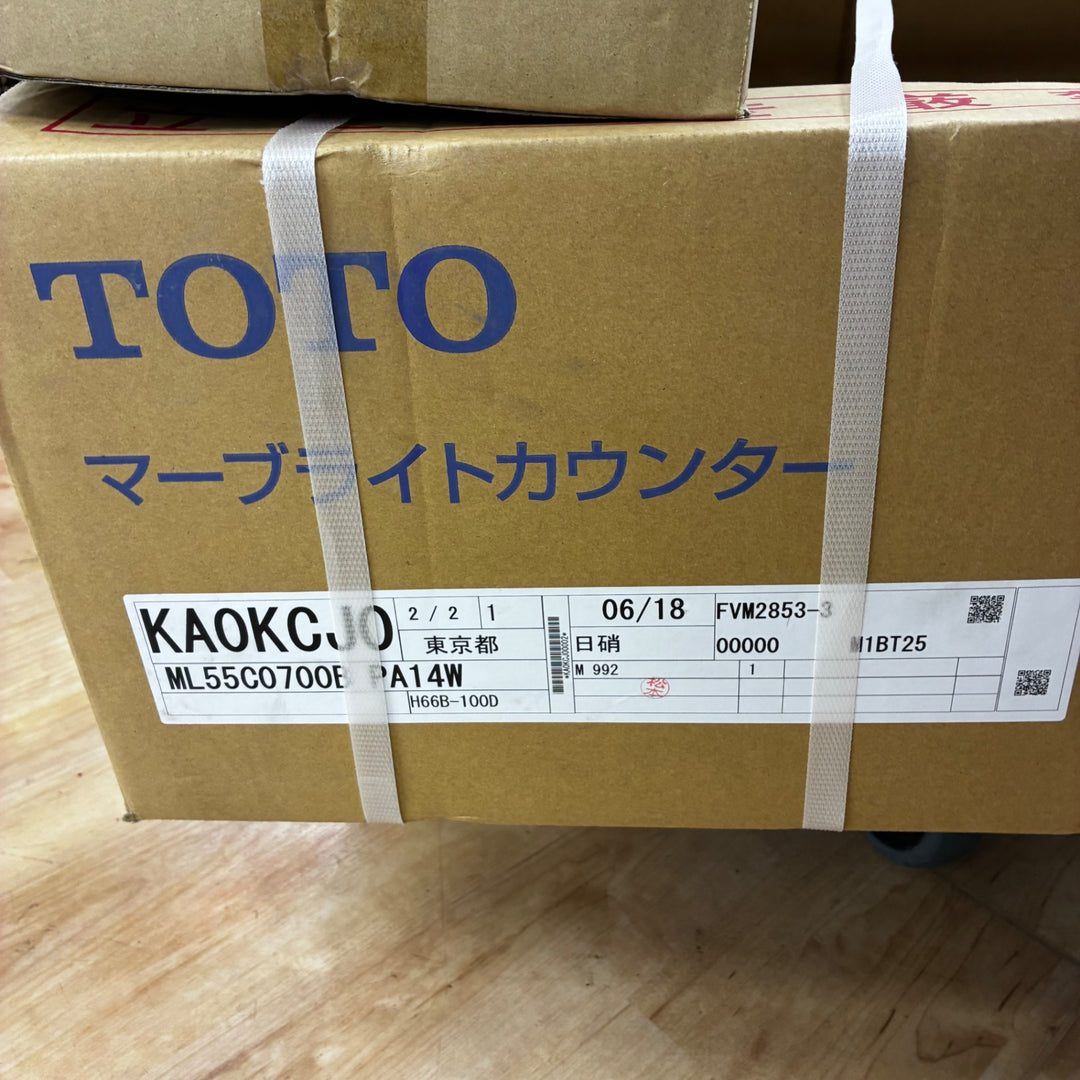【店頭受取り限定】◇TOTO マーブライトカウンター ML55 陶器タイプ 洗面台 カウンター奥行 550mm 【電材館越谷店】